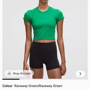NWT Lululemon Swiftly Tech Crop Tee